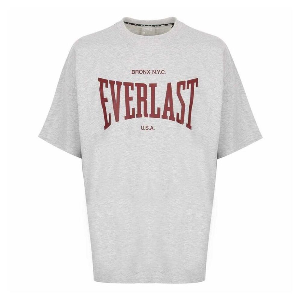 Everlast Mens Bronx Classic Oversized T-Shirt / Gray